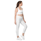 [Wild Side] Ivory Roar Crossover Leggings with Pockets
