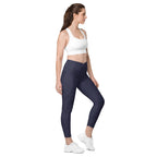 [Wild Side] Indigo Roar Crossover Leggings with Pockets