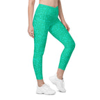 [Wild Side] Parakeet Roar Crossover Leggings with Pockets