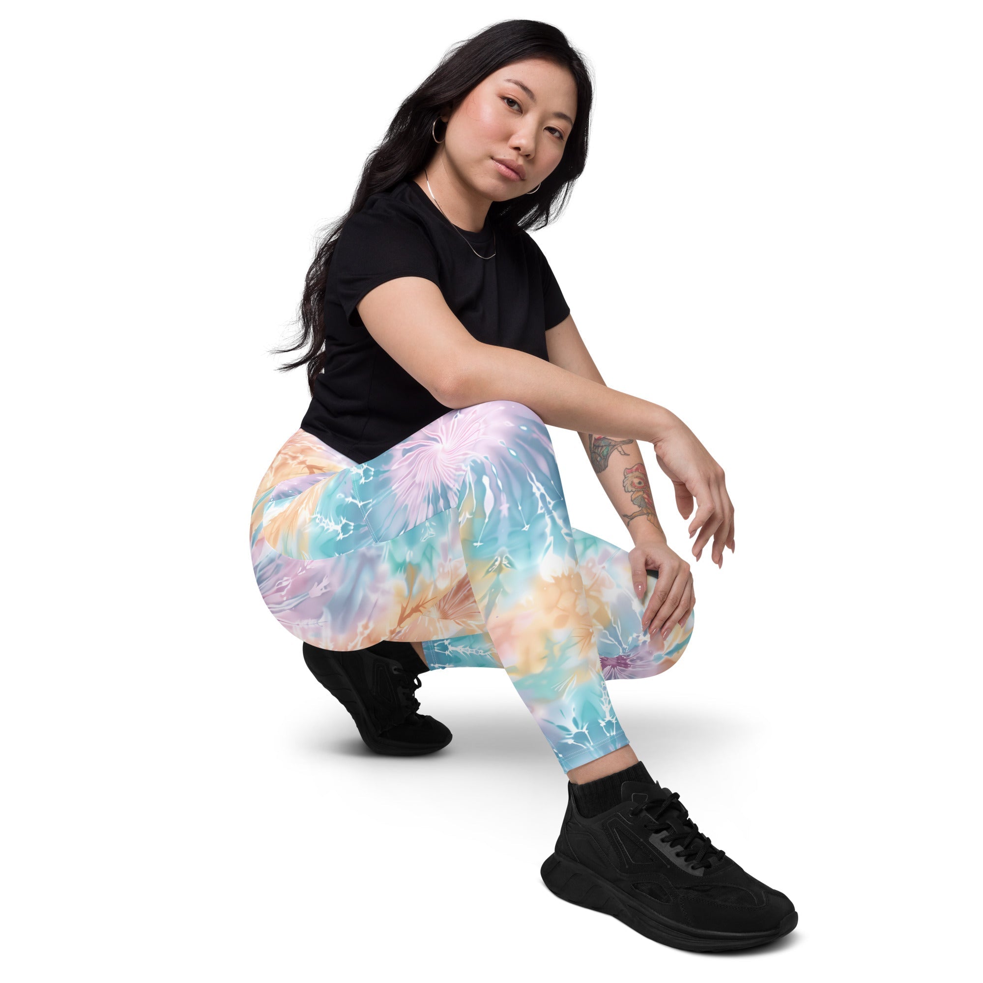 [Gypsy Soul] Sorbet Splash Crossover Leggings with Pockets