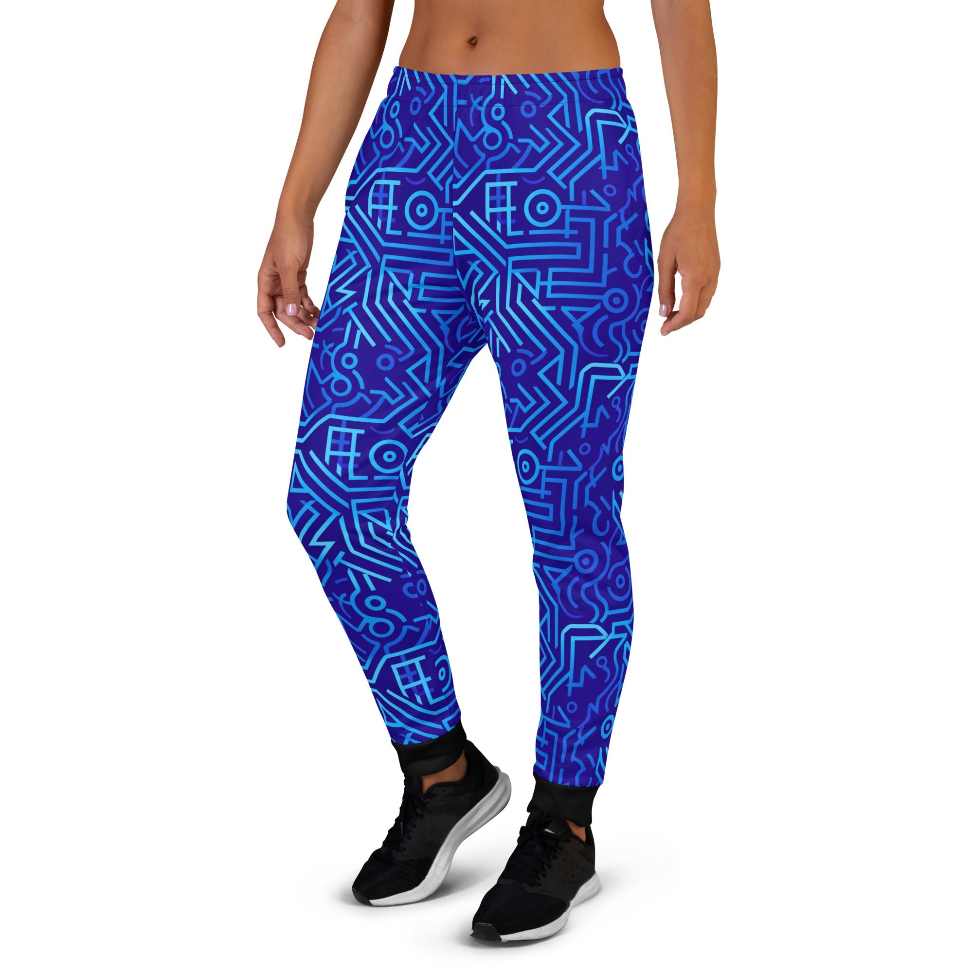 [GeoModa] Electric Whimsy Women's Joggers
