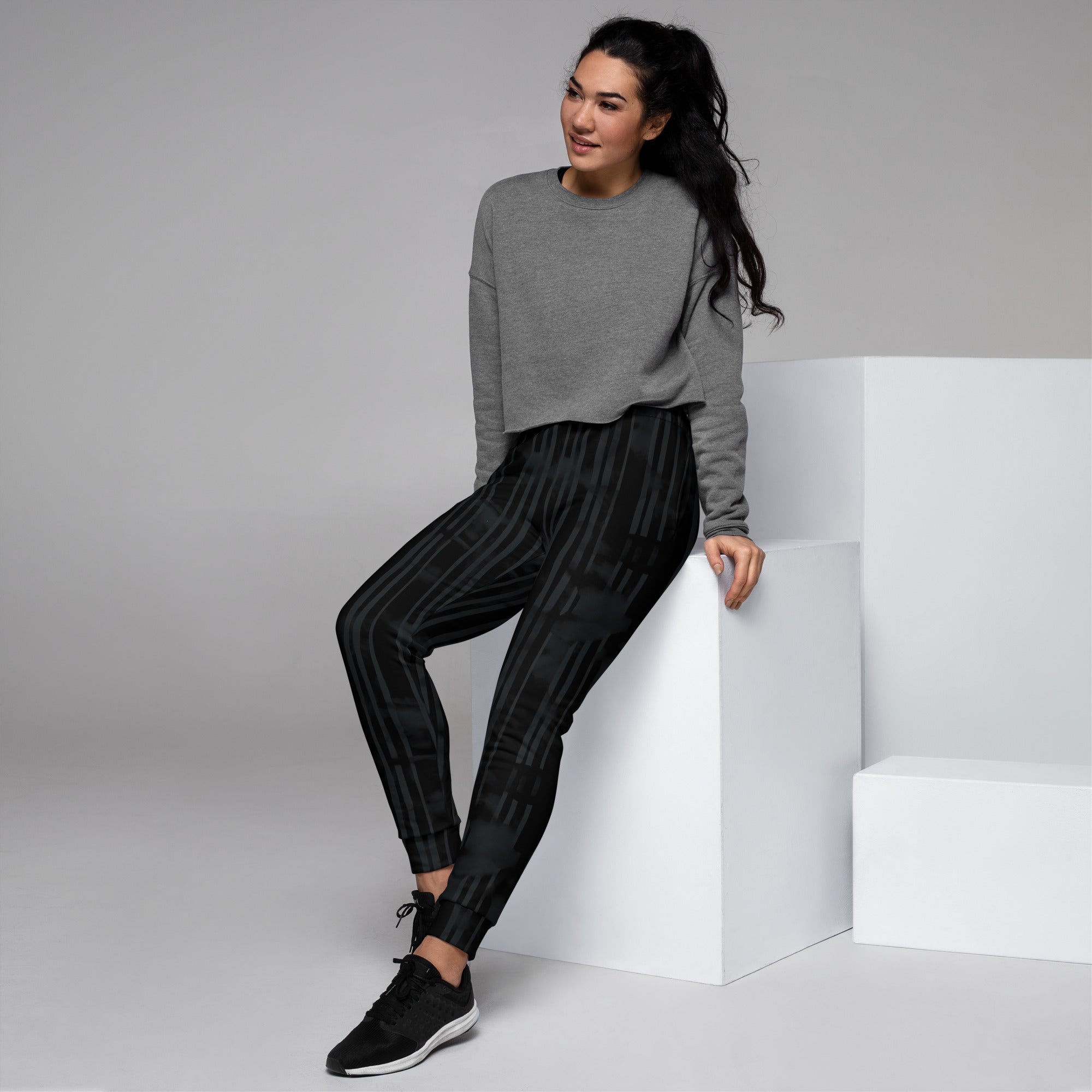 [GeoModa] Obsidian Streaks Women's Joggers