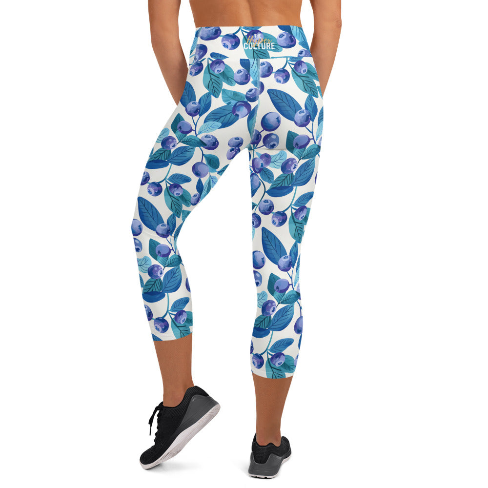 [Fruitilicious] Berry Kissed Yoga Capri Leggings