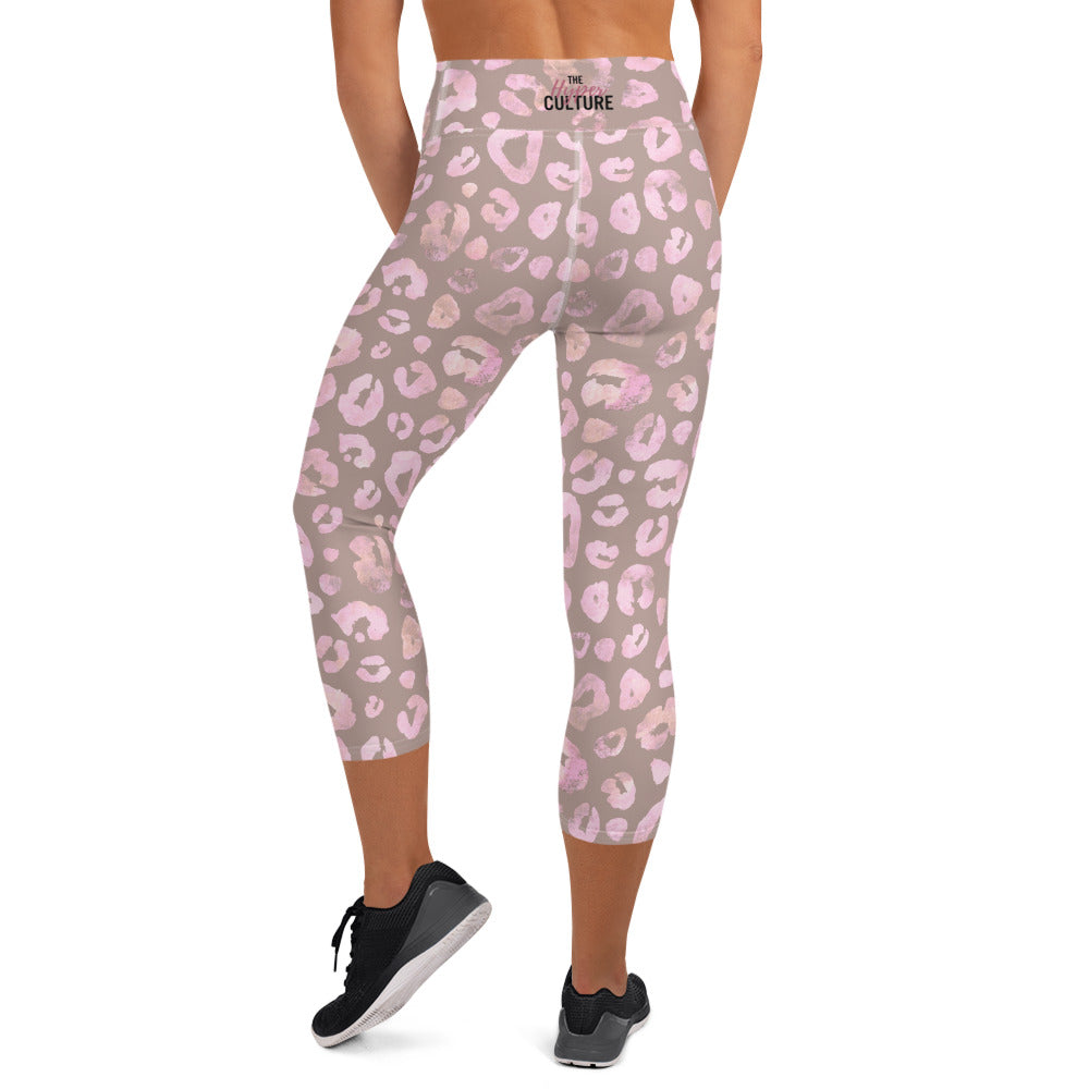 [Wild Side] Dusty Roar Yoga Capri Leggings