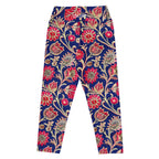 [Floral Bloom] Ruby Heritage Yoga Capri Leggings