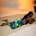 [Floral Bloom] Electric Flora Yoga Capri Leggings