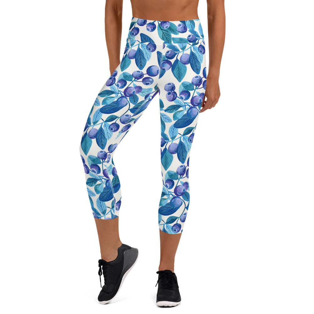 [Fruitilicious] Berry Kissed Yoga Capri Leggings