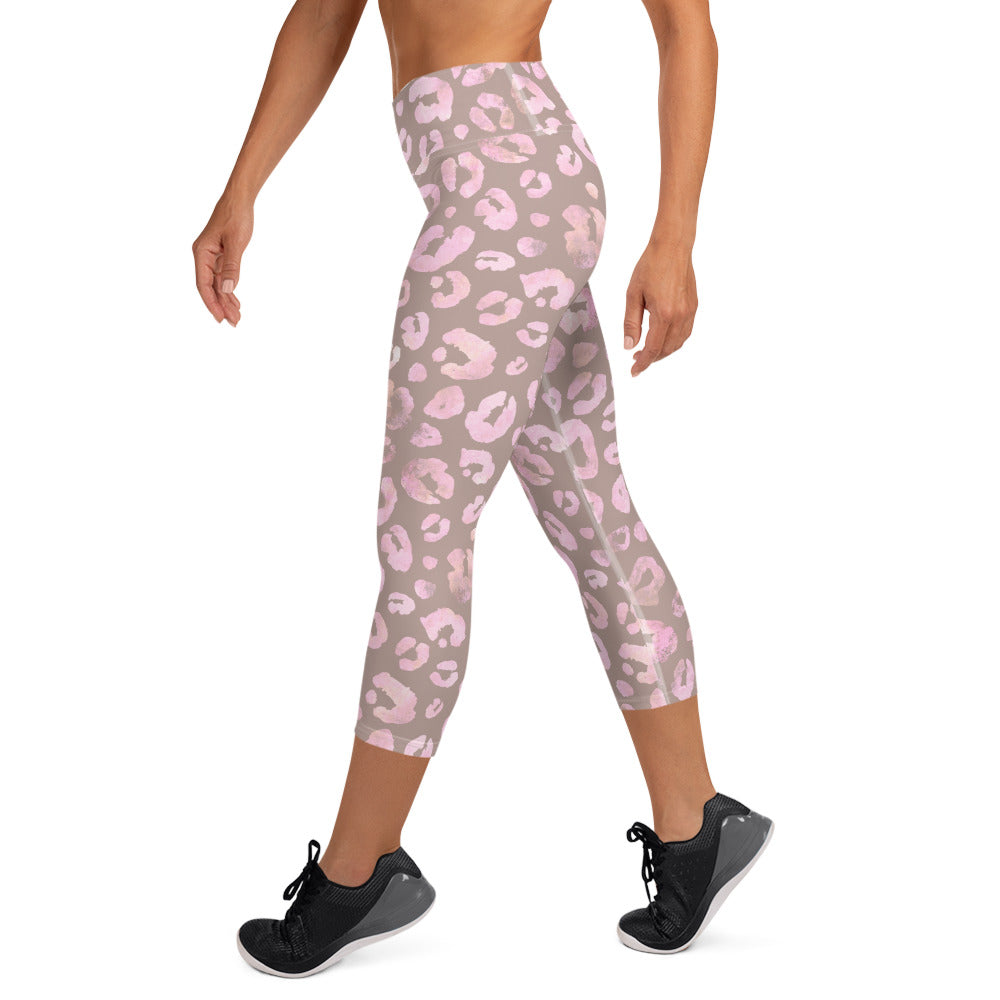 [Wild Side] Dusty Roar Yoga Capri Leggings