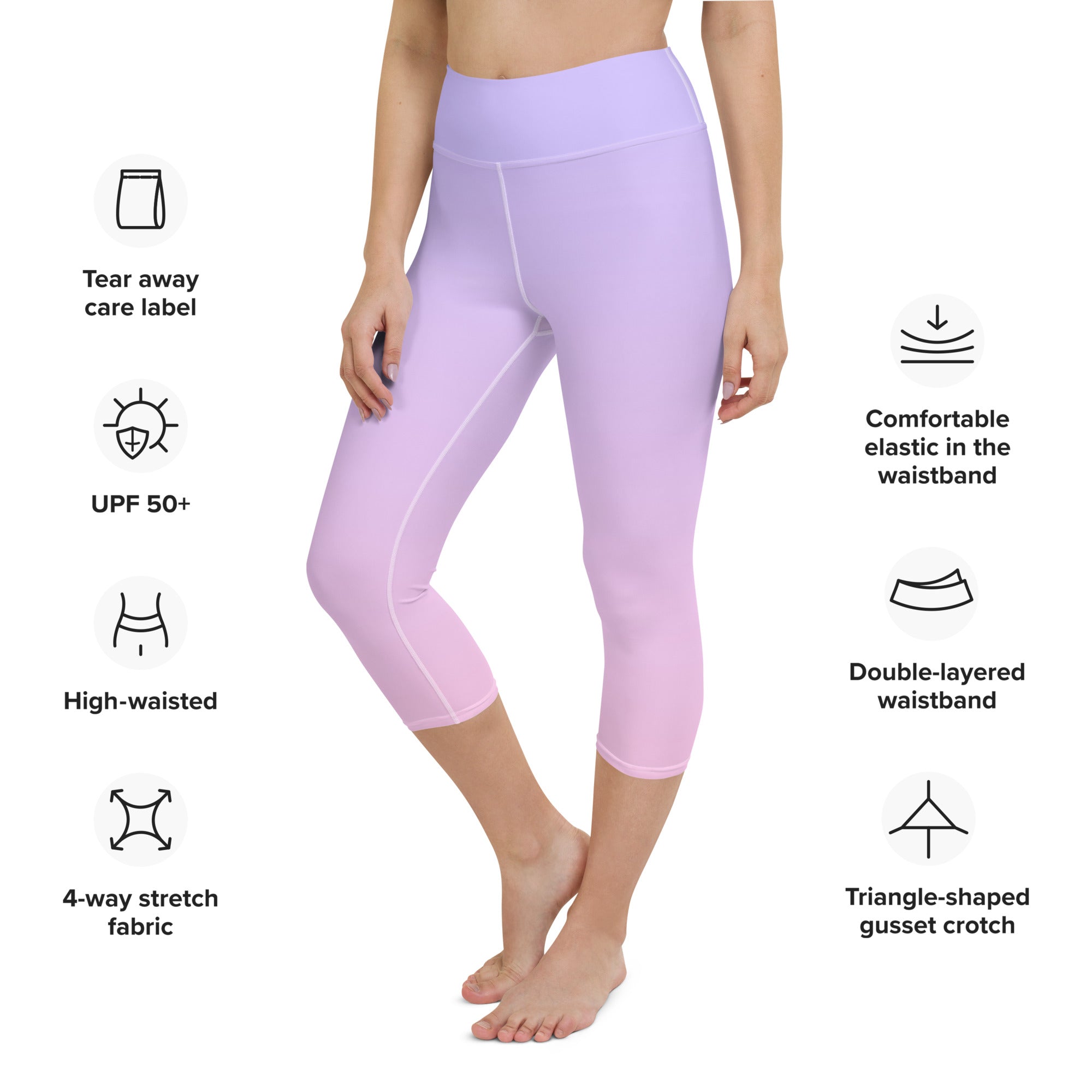 [THC Basics] Serene Skies Yoga Capri Leggings
