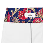 [Floral Bloom] Ruby Heritage Yoga Capri Leggings