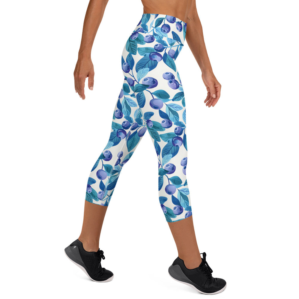 [Fruitilicious] Berry Kissed Yoga Capri Leggings