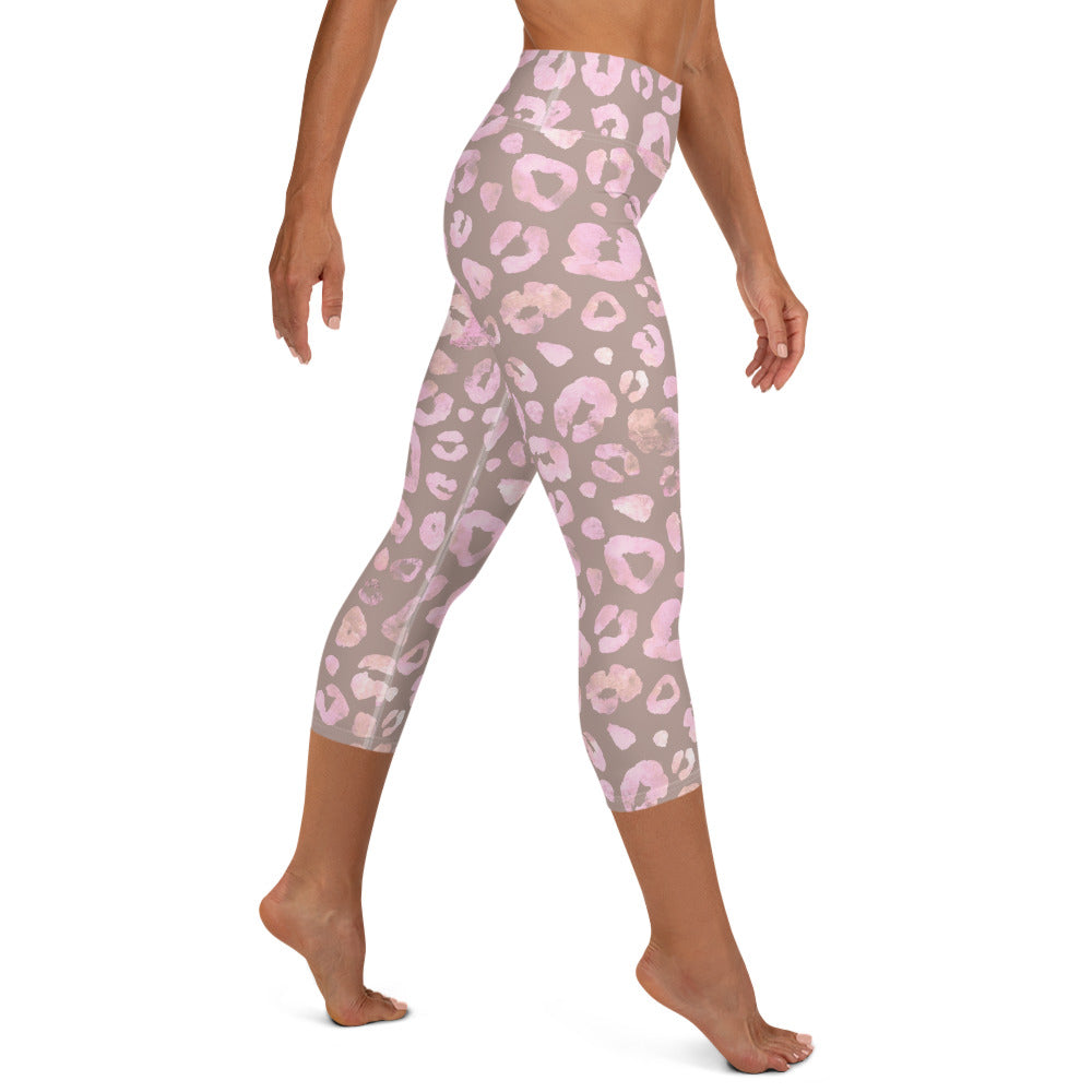 [Wild Side] Dusty Roar Yoga Capri Leggings