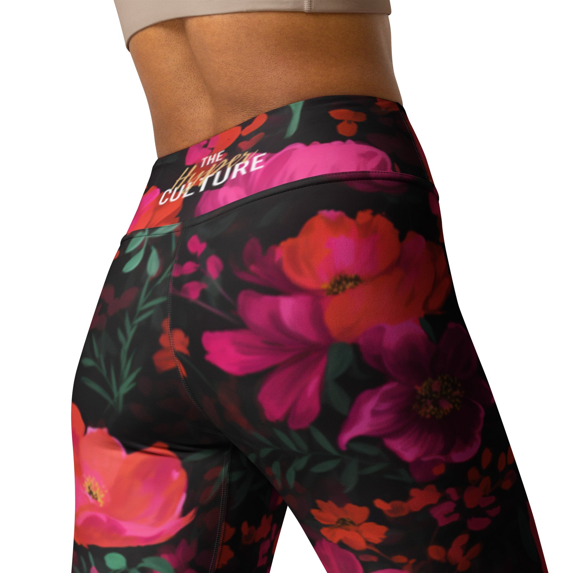 [Floral Bloom] Night Flora Yoga Leggings
