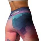 [GeoModa] Cubic Blush Yoga Leggings