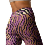 [Wild Side] Purple Stripie Yoga Leggings