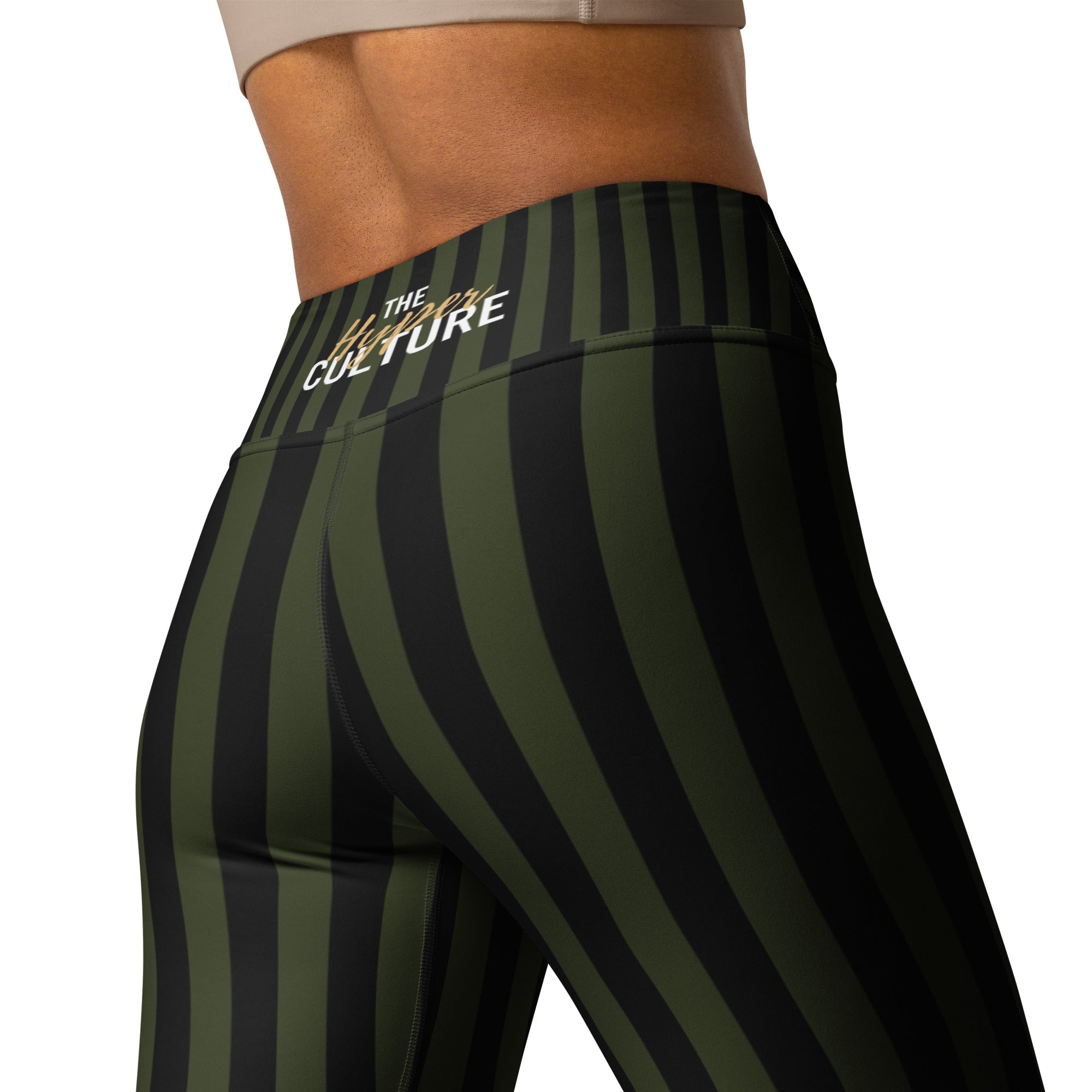 [GeoModa] Military Stripes Yoga Leggings