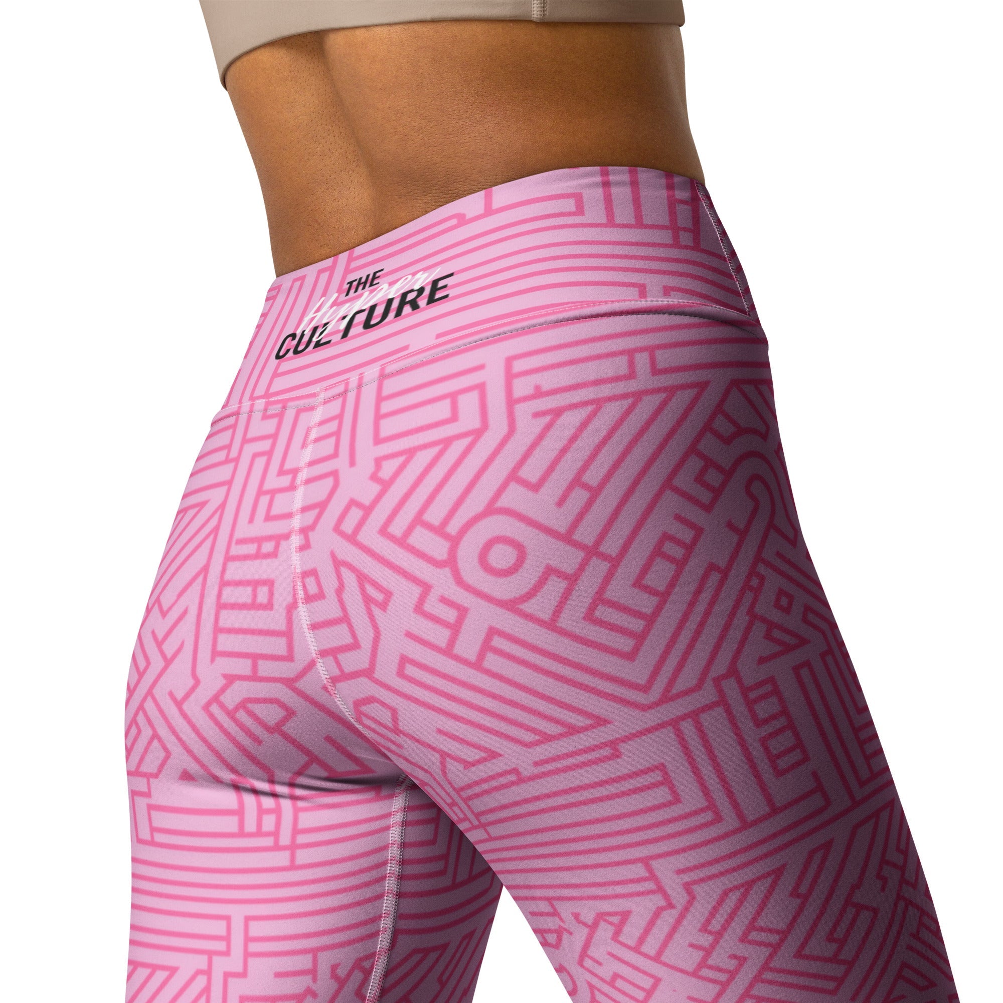[GeoModa] Bubblegum Puzzle Yoga Leggings