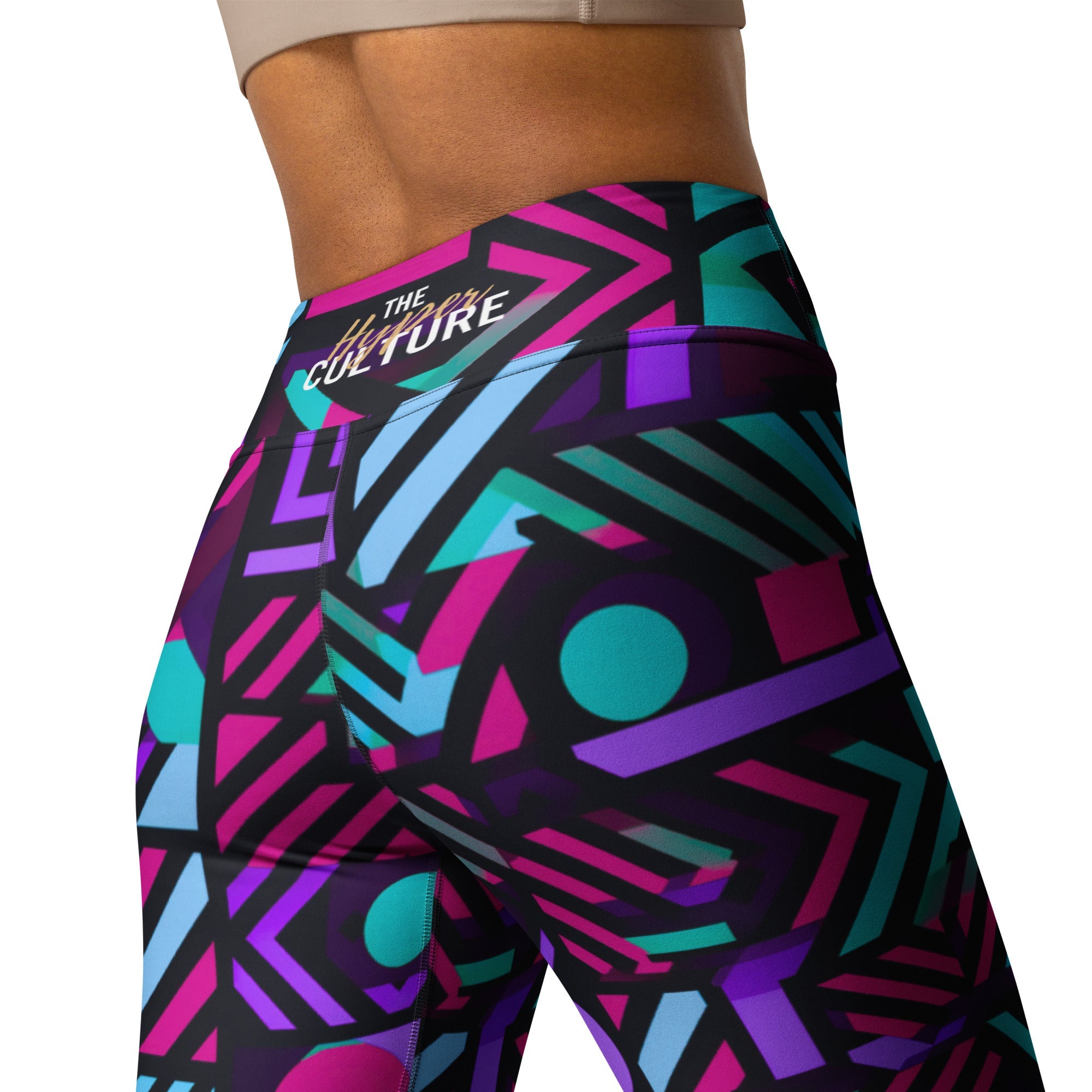 [GeoModa] Poly Pizzazz Yoga Leggings