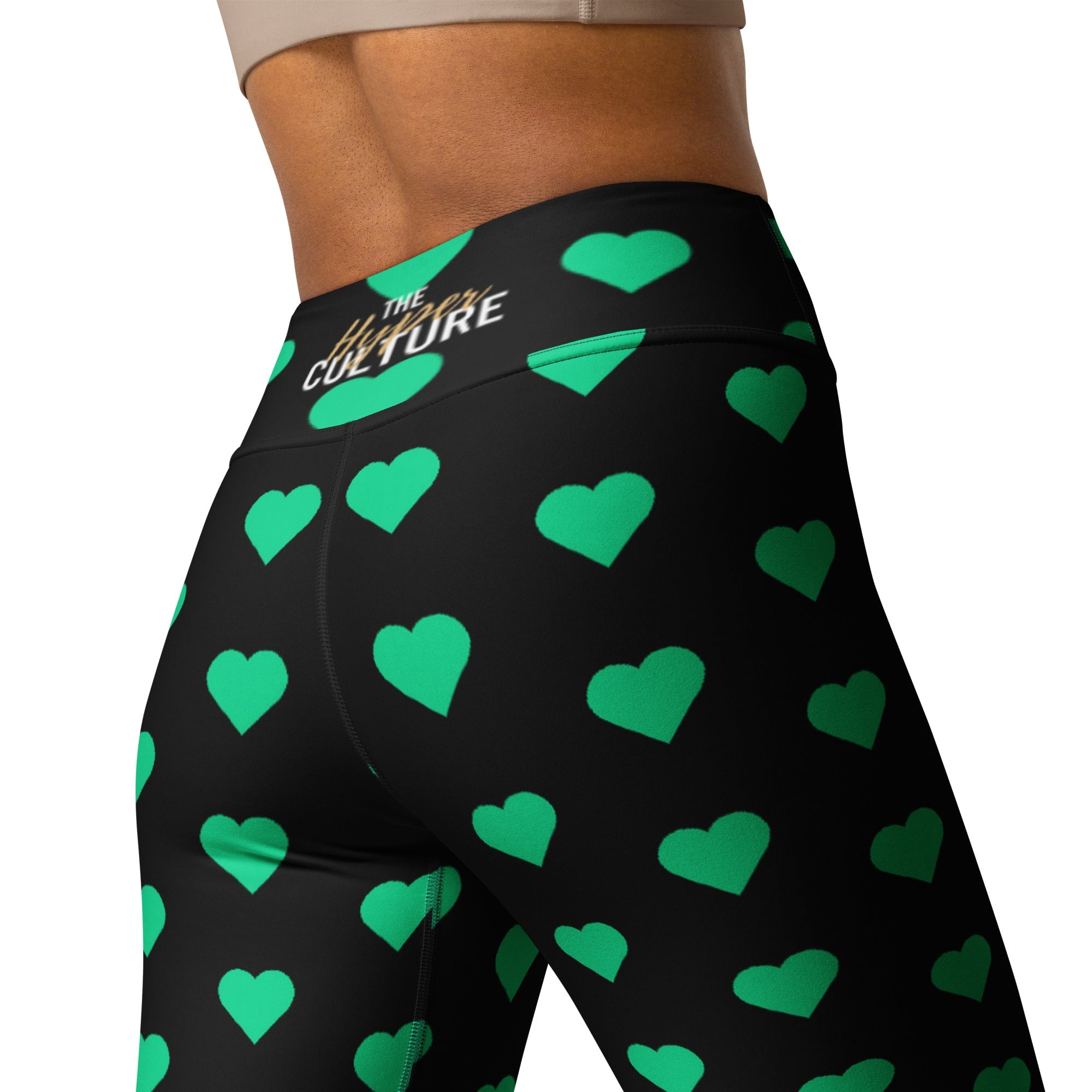 [GeoModa] Minted Heart Yoga Leggings