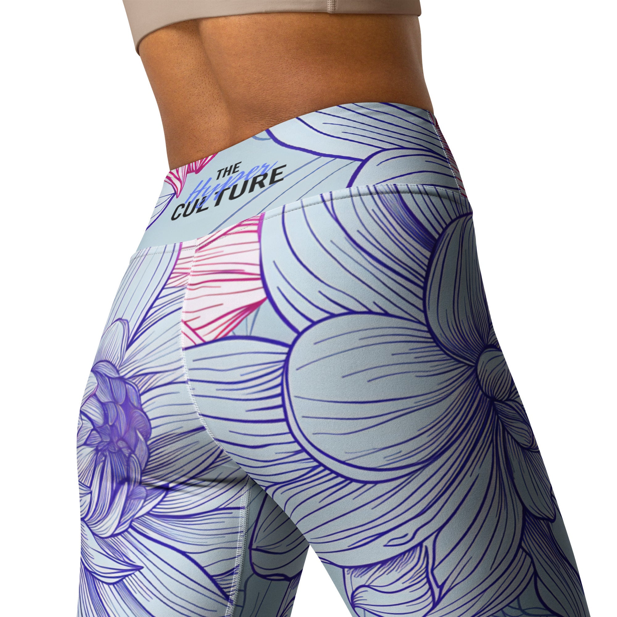 [Floral Bloom] Dahlia Gloom Yoga Leggings