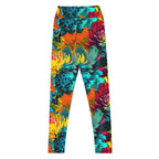 [Floral Bloom] Neon Yoga Leggings