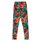 [Floral Bloom] Emerald Bliss Yoga Leggings