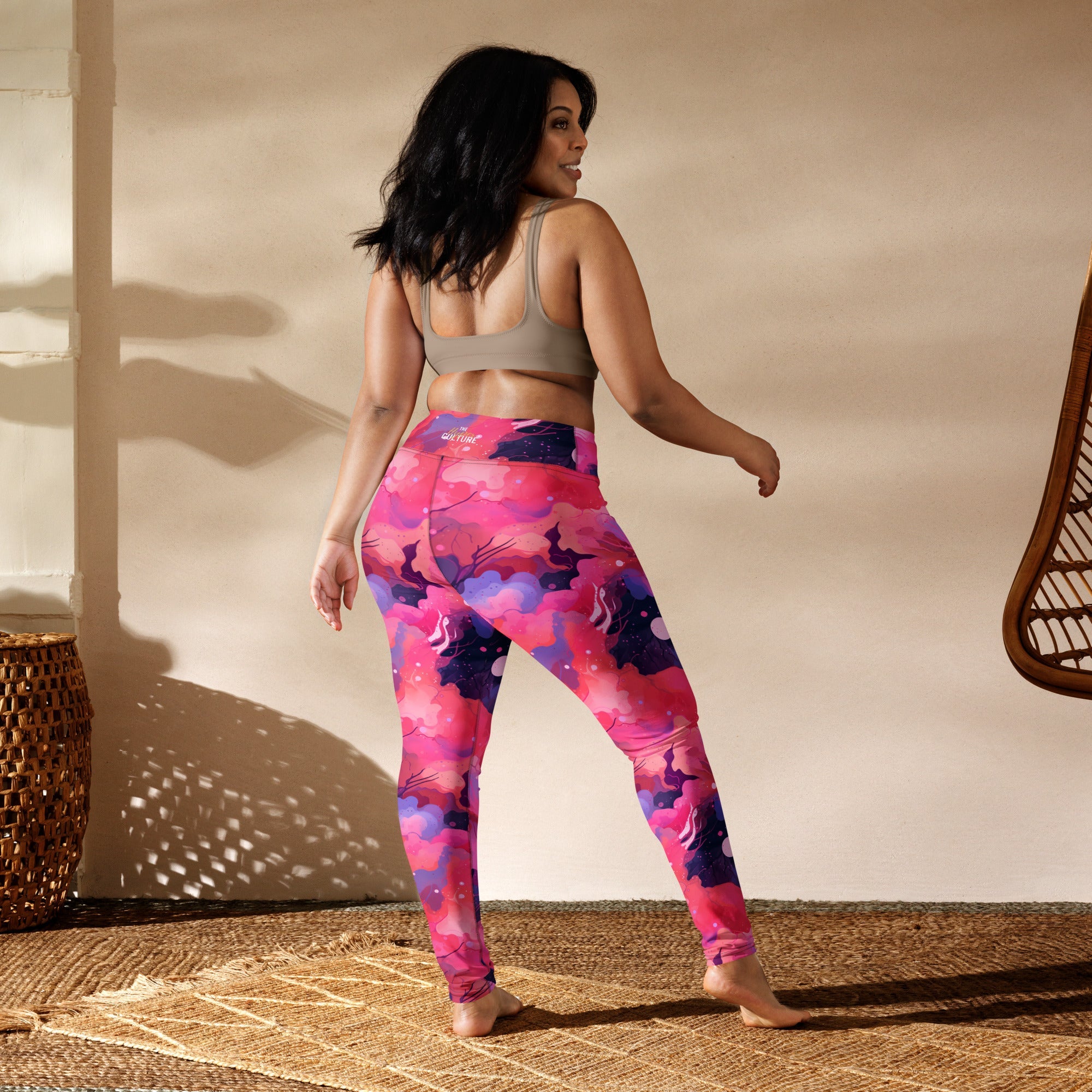 [Luxe Chic] Blush Galactic Yoga Leggings