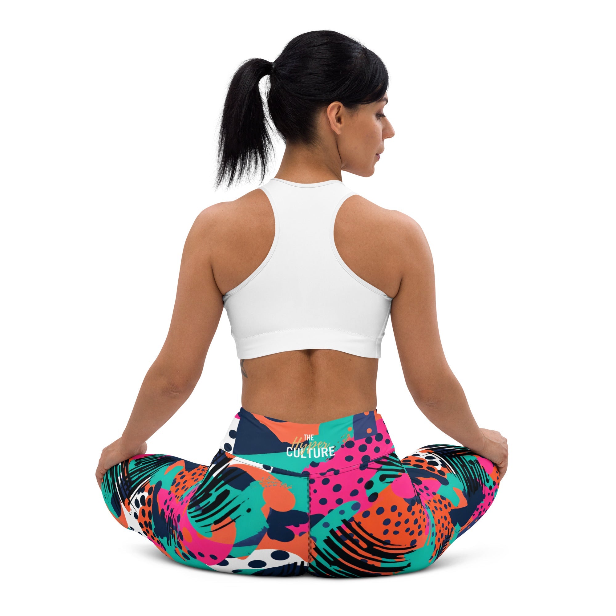 [GeoModa] Digital Chaos Yoga Leggings