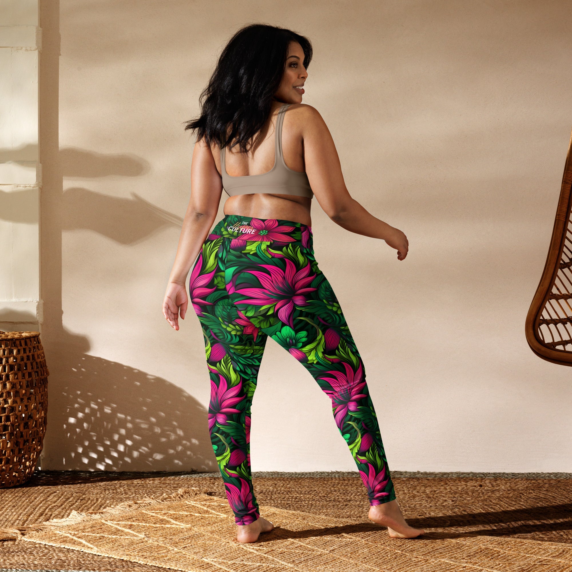 [Floral Bloom] Wild Flora Yoga Leggings
