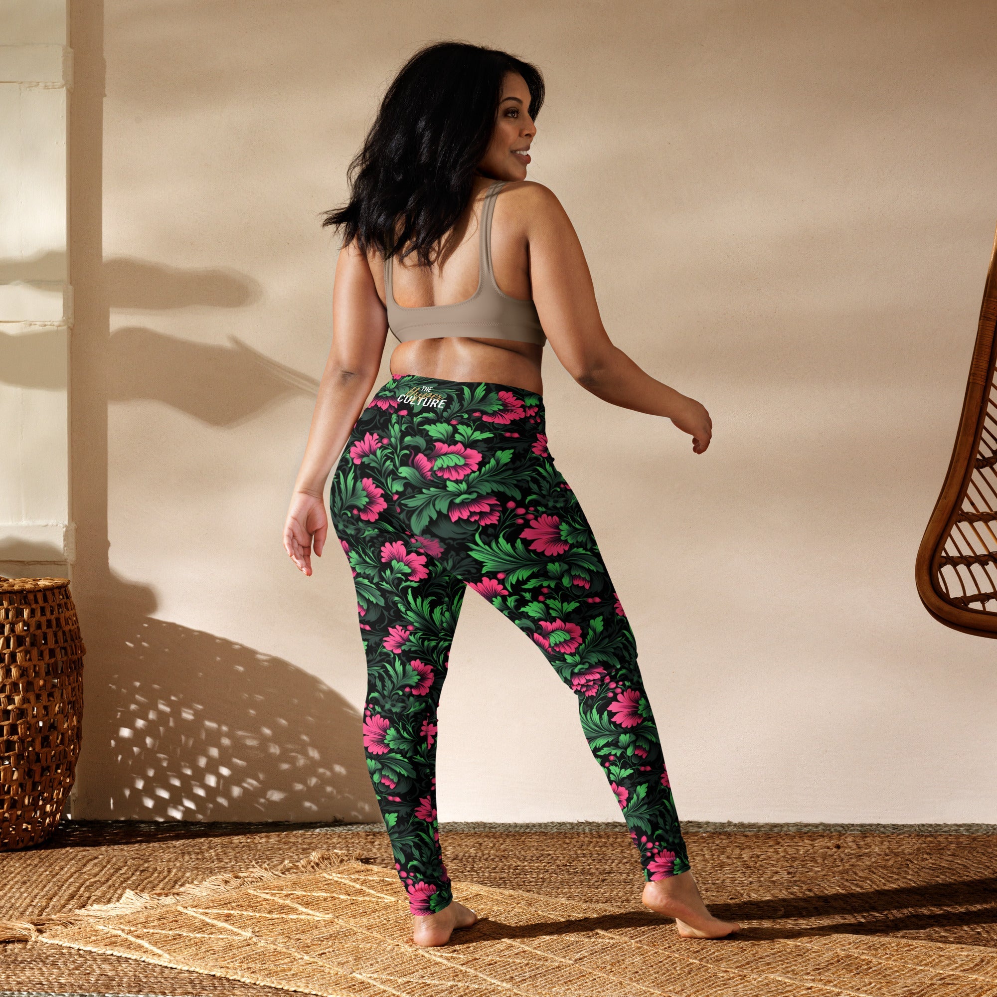 [Floral Bloom] Mystic Flora Yoga Leggings