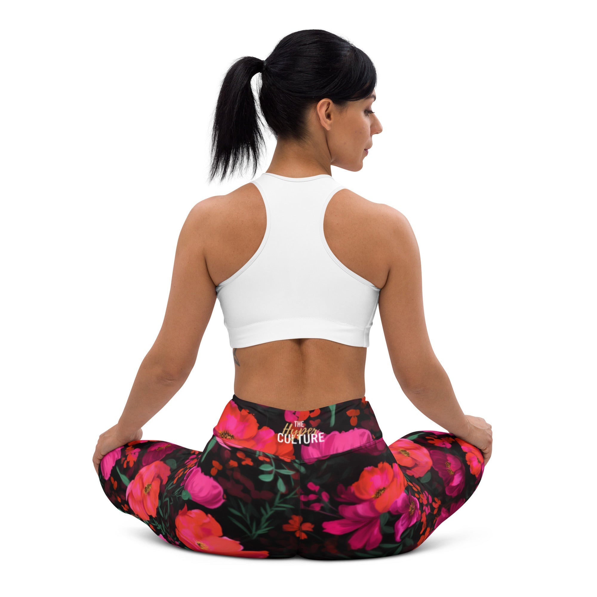 [Floral Bloom] Night Flora Yoga Leggings