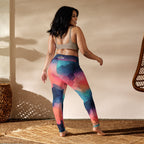 [GeoModa] Cubic Blush Yoga Leggings