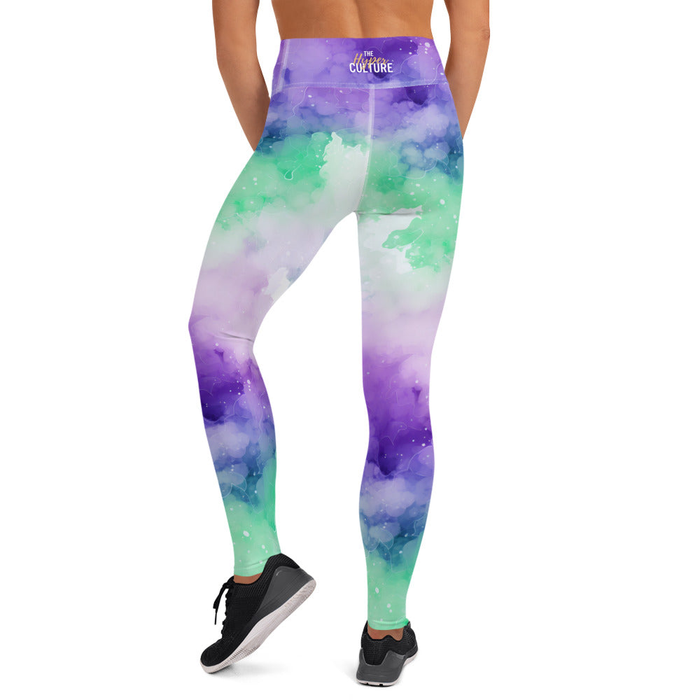 [Luxe Chic] Inky Spill Yoga Leggings