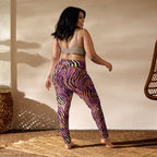 [Wild Side] Purple Stripie Yoga Leggings