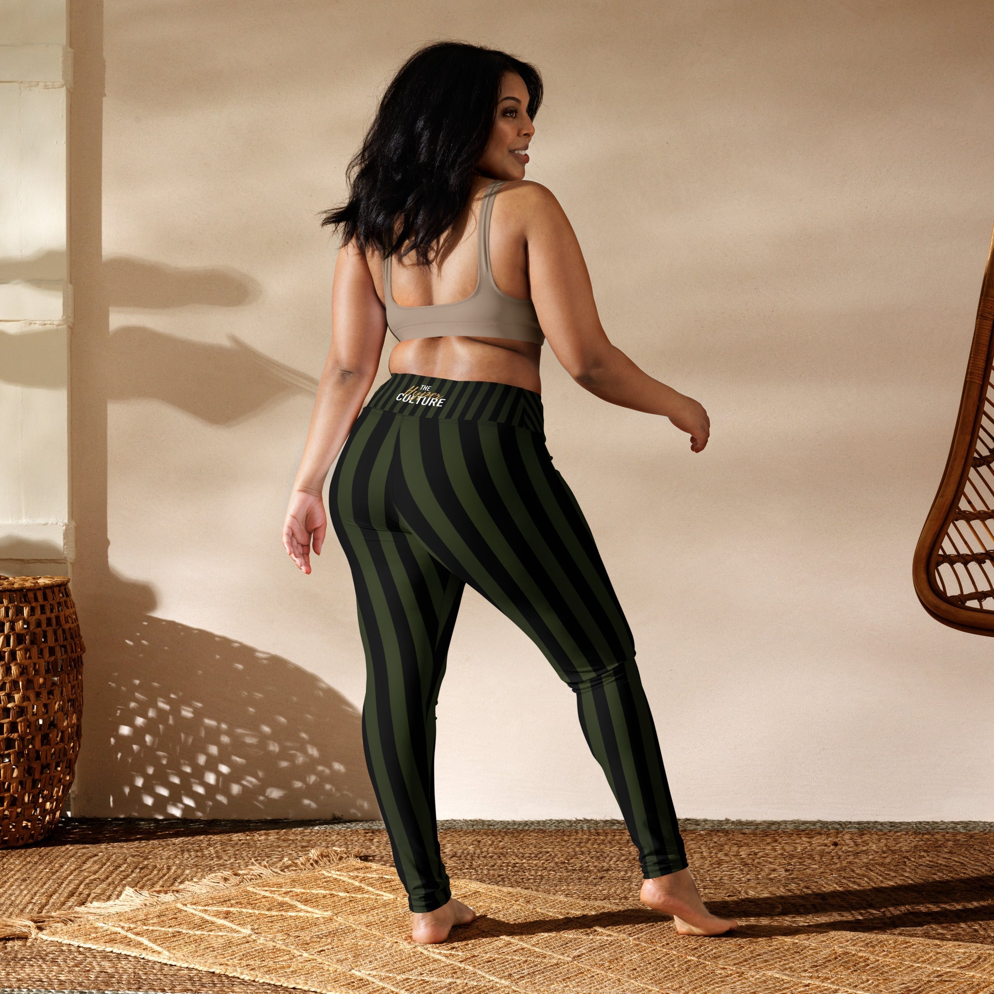 [GeoModa] Military Stripes Yoga Leggings