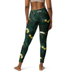 [Luxe Chic] Green Thunder Yoga Leggings