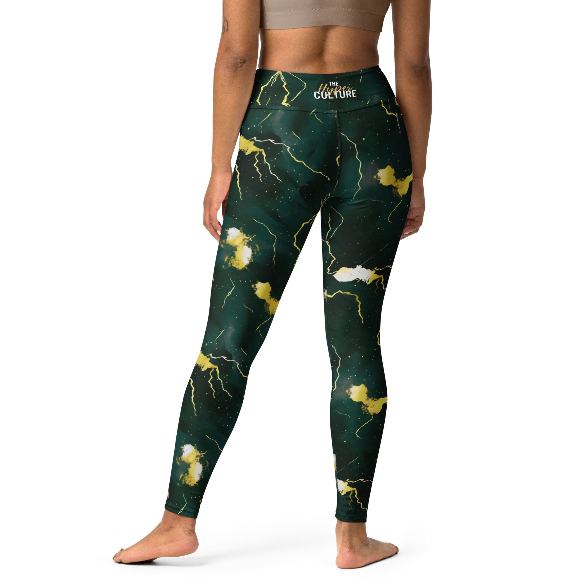 [Luxe Chic] Green Thunder Yoga Leggings