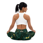 [Luxe Chic] Green Thunder Yoga Leggings
