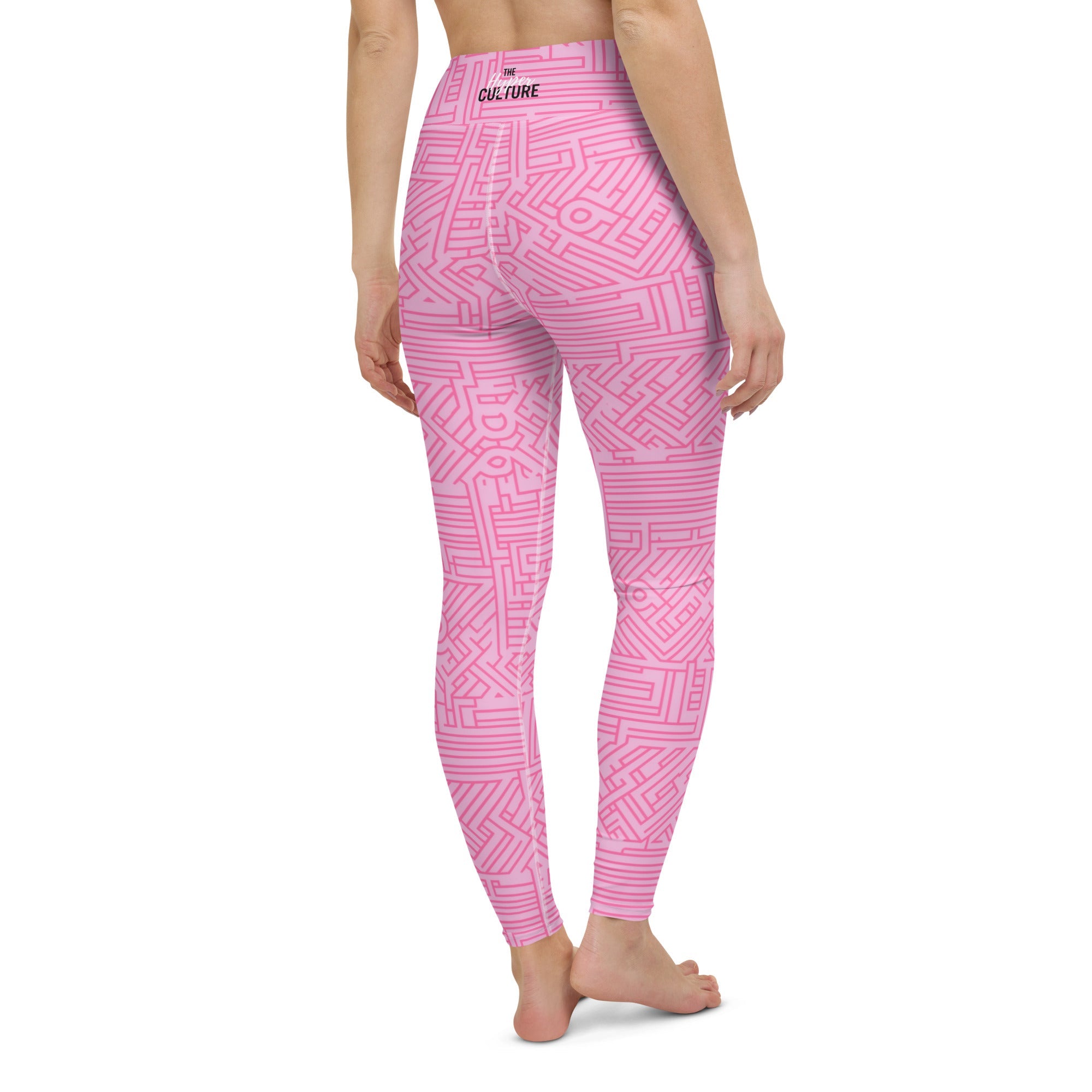 [GeoModa] Bubblegum Puzzle Yoga Leggings