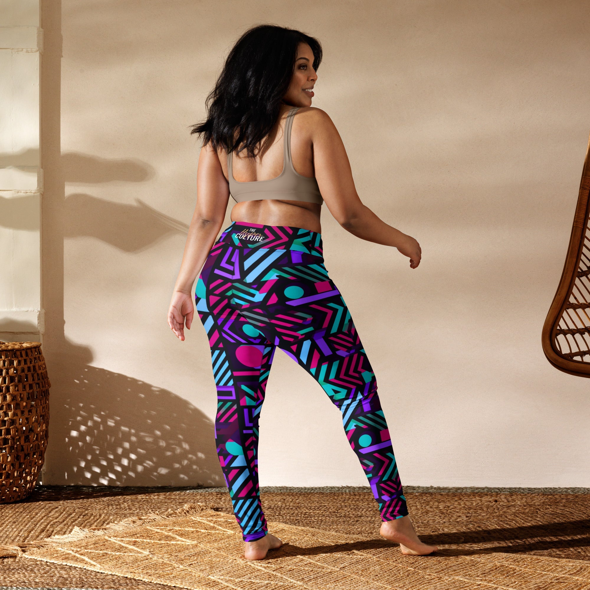 [GeoModa] Poly Pizzazz Yoga Leggings