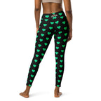 [GeoModa] Minted Heart Yoga Leggings