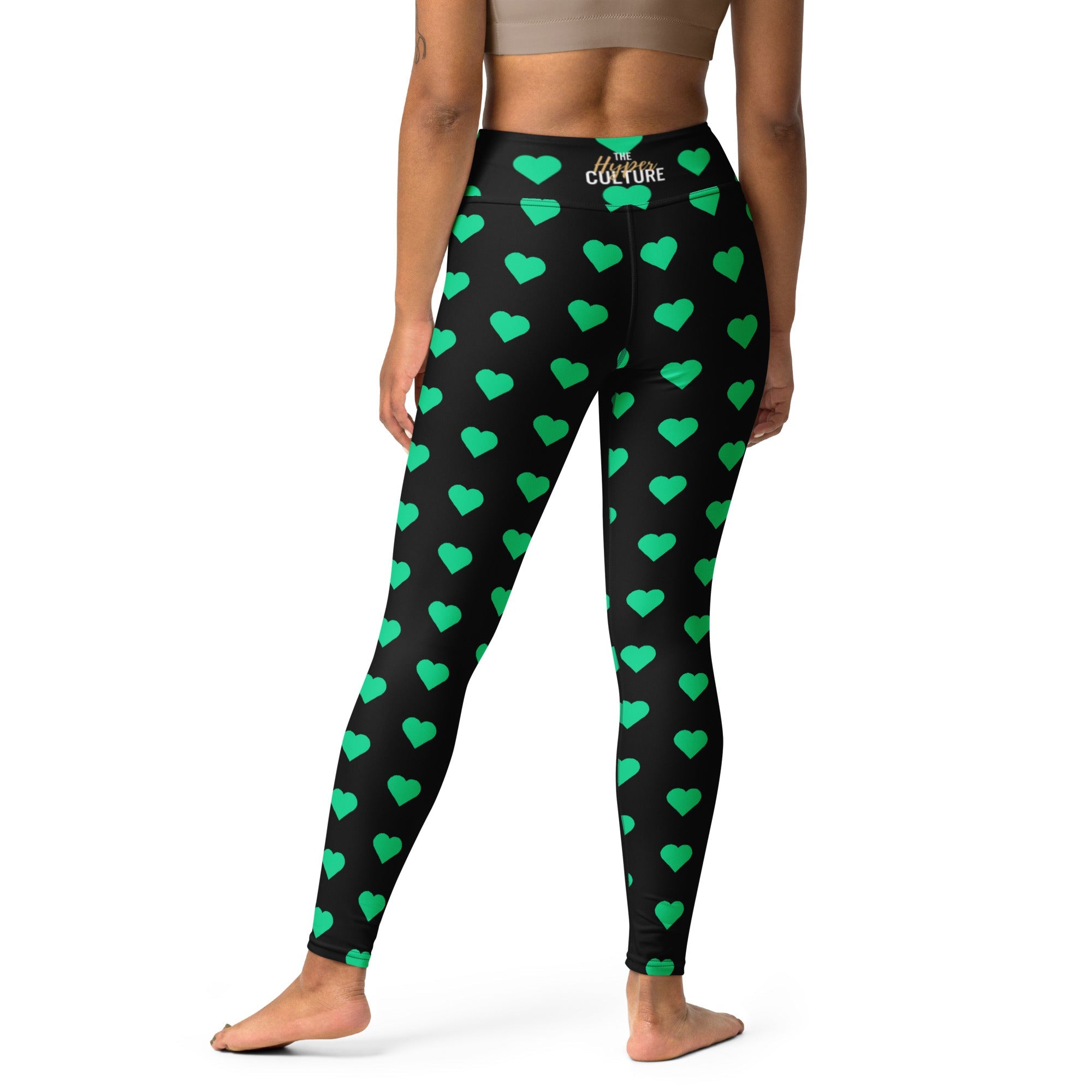 [GeoModa] Minted Heart Yoga Leggings