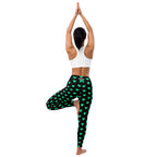 [GeoModa] Minted Heart Yoga Leggings