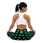 [GeoModa] Minted Heart Yoga Leggings