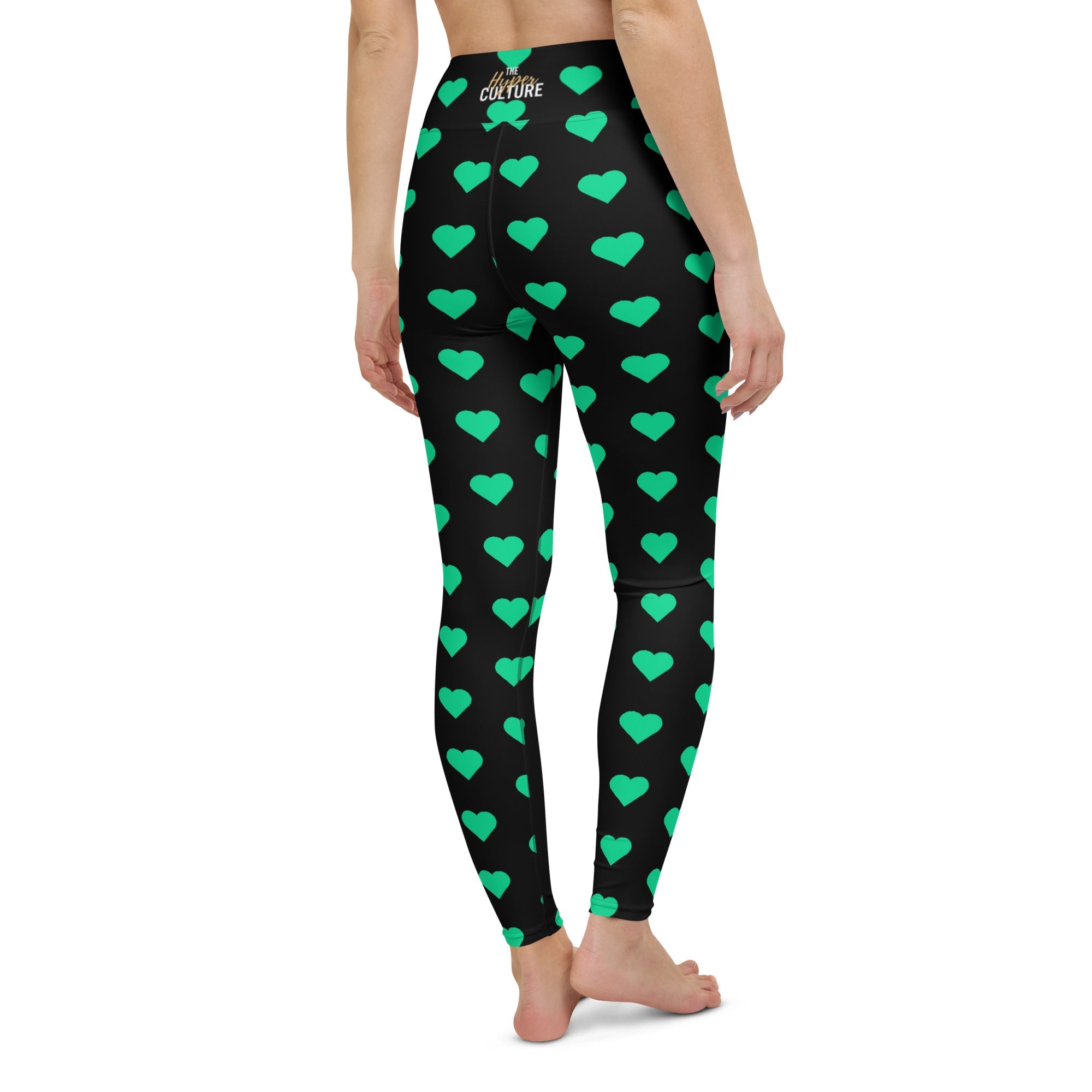 [GeoModa] Minted Heart Yoga Leggings