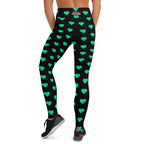[GeoModa] Minted Heart Yoga Leggings