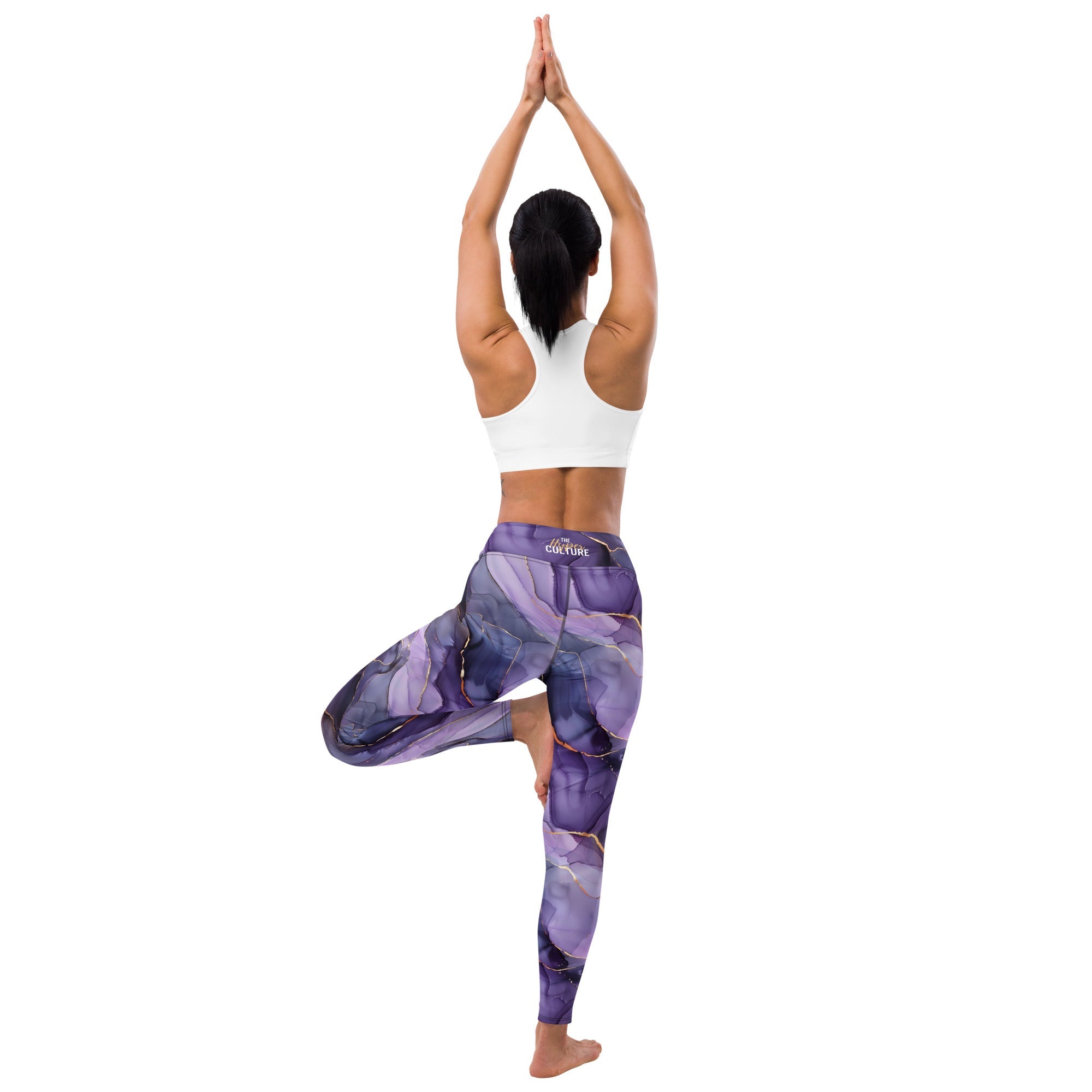 [Luxe Chic] Amethyst Gleam Yoga Leggings