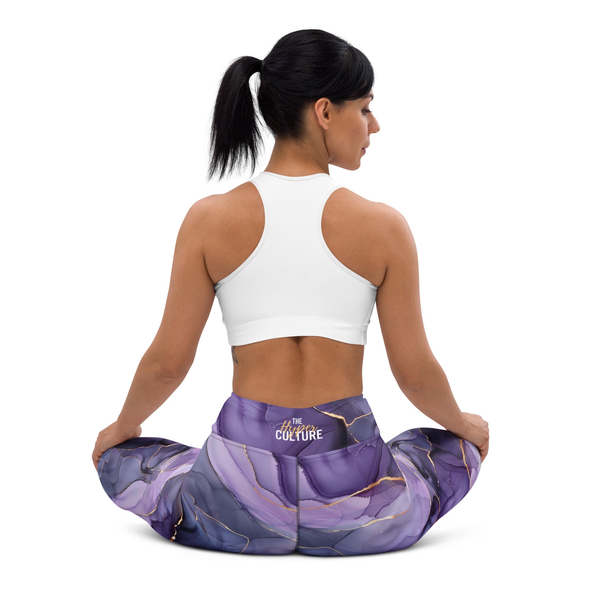 [Luxe Chic] Amethyst Gleam Yoga Leggings
