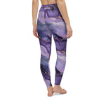 [Luxe Chic] Amethyst Gleam Yoga Leggings