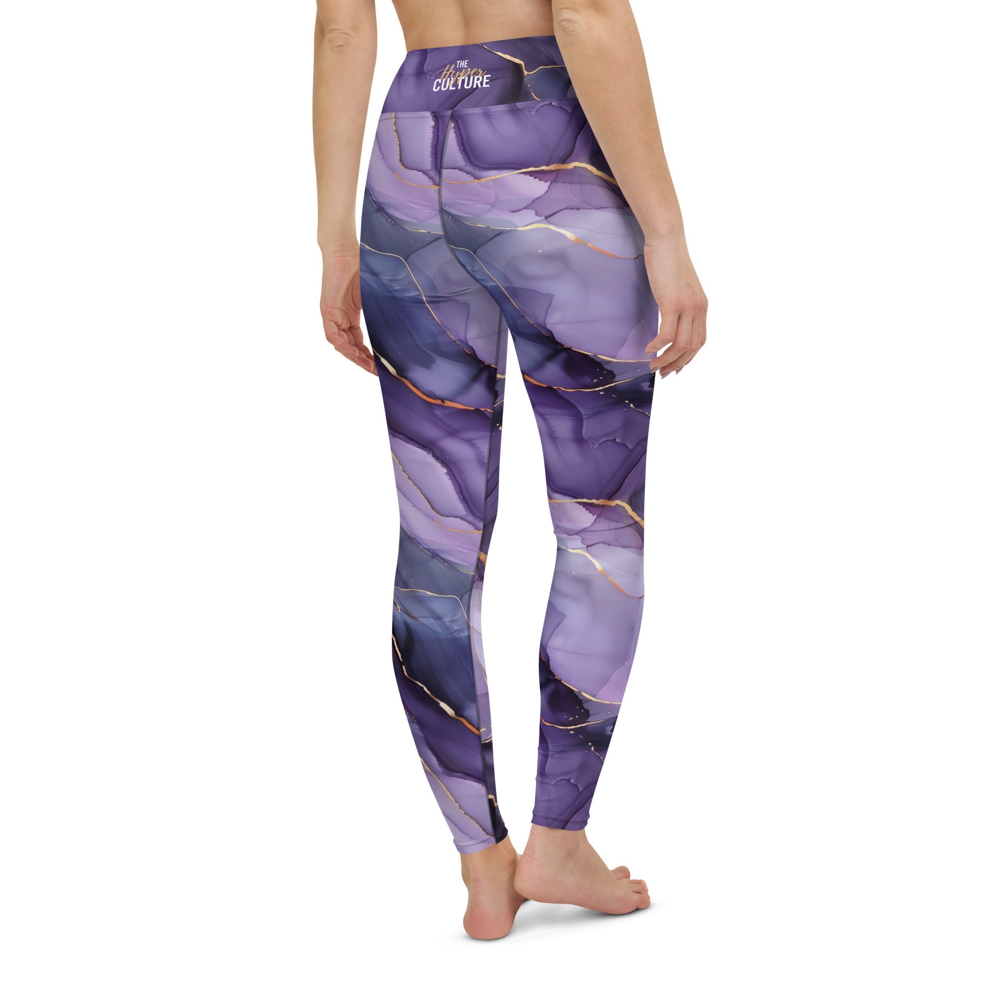 [Luxe Chic] Amethyst Gleam Yoga Leggings